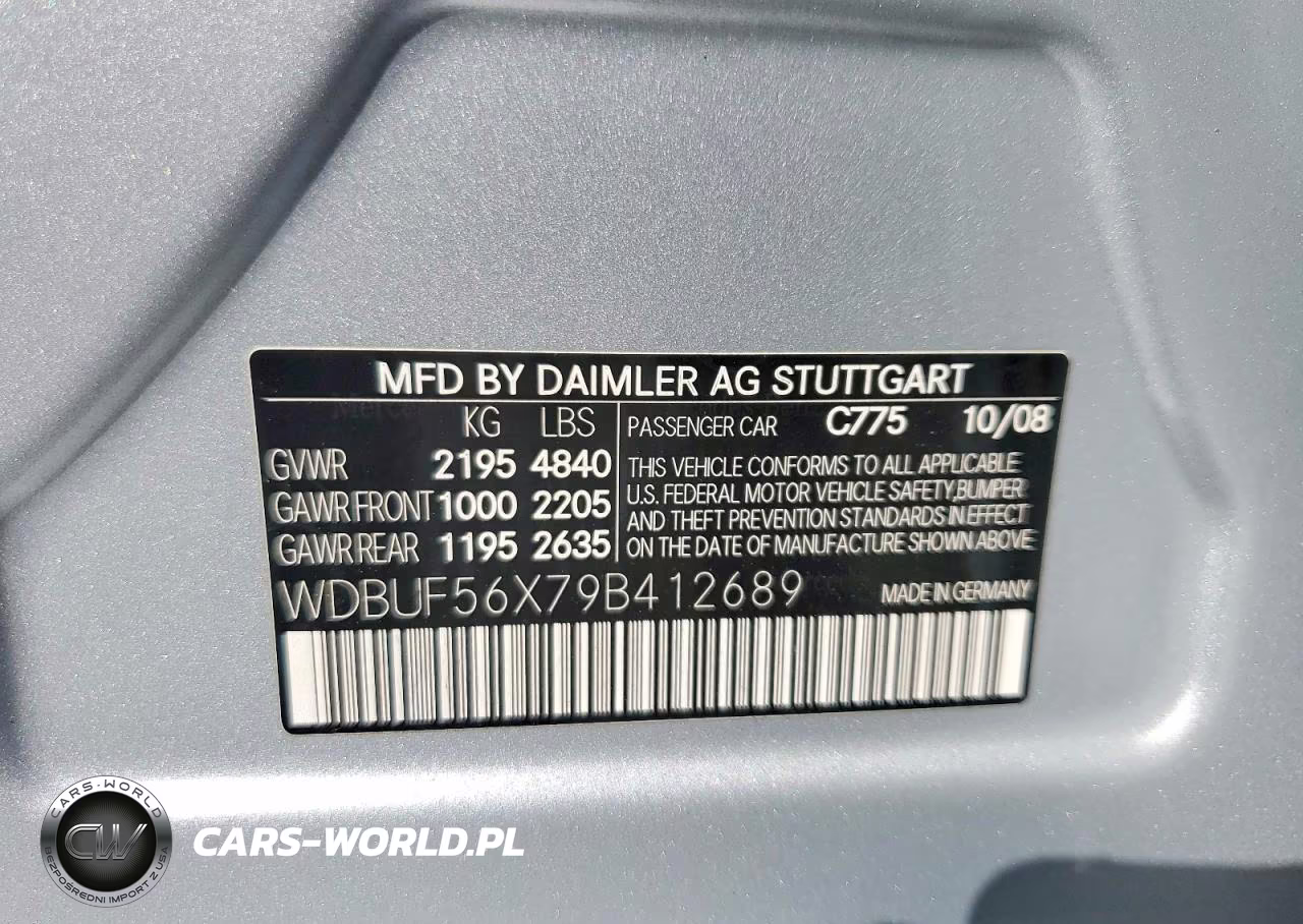 2009 Mercedes-Benz E 350 VIN:WDBUF56X79B412689 - 12