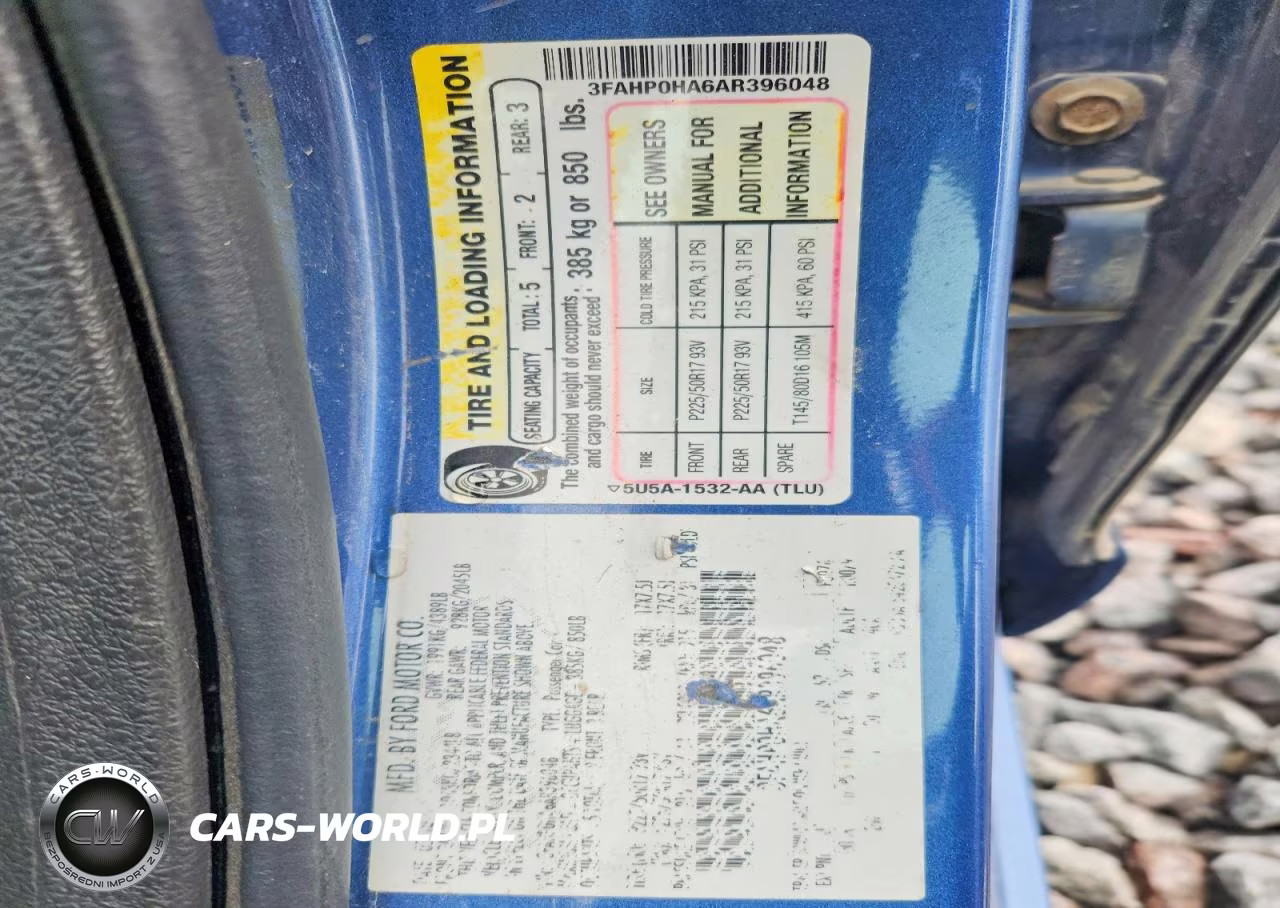 2010 Ford Fusion Se VIN:3FAHP0HA6AR396048 - 12