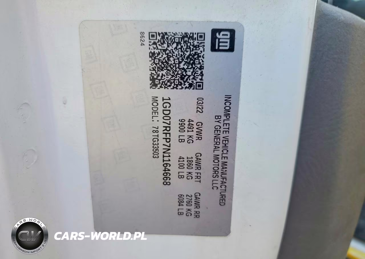 2022 GMC Savana Cut VIN:1GD07RFP7N1164668 - 12