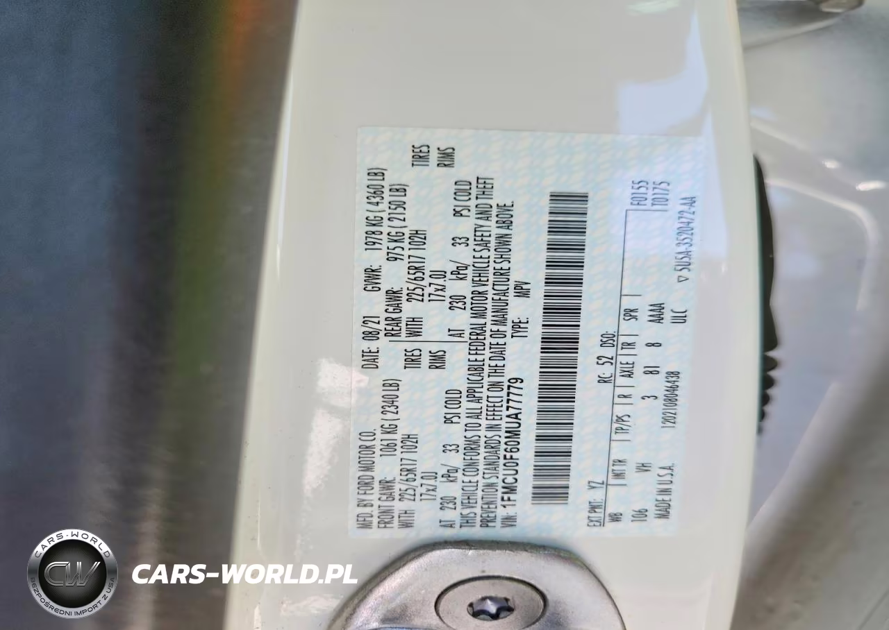2021 Ford Escape S VIN:1FMCU0F60MUA77779 - 14