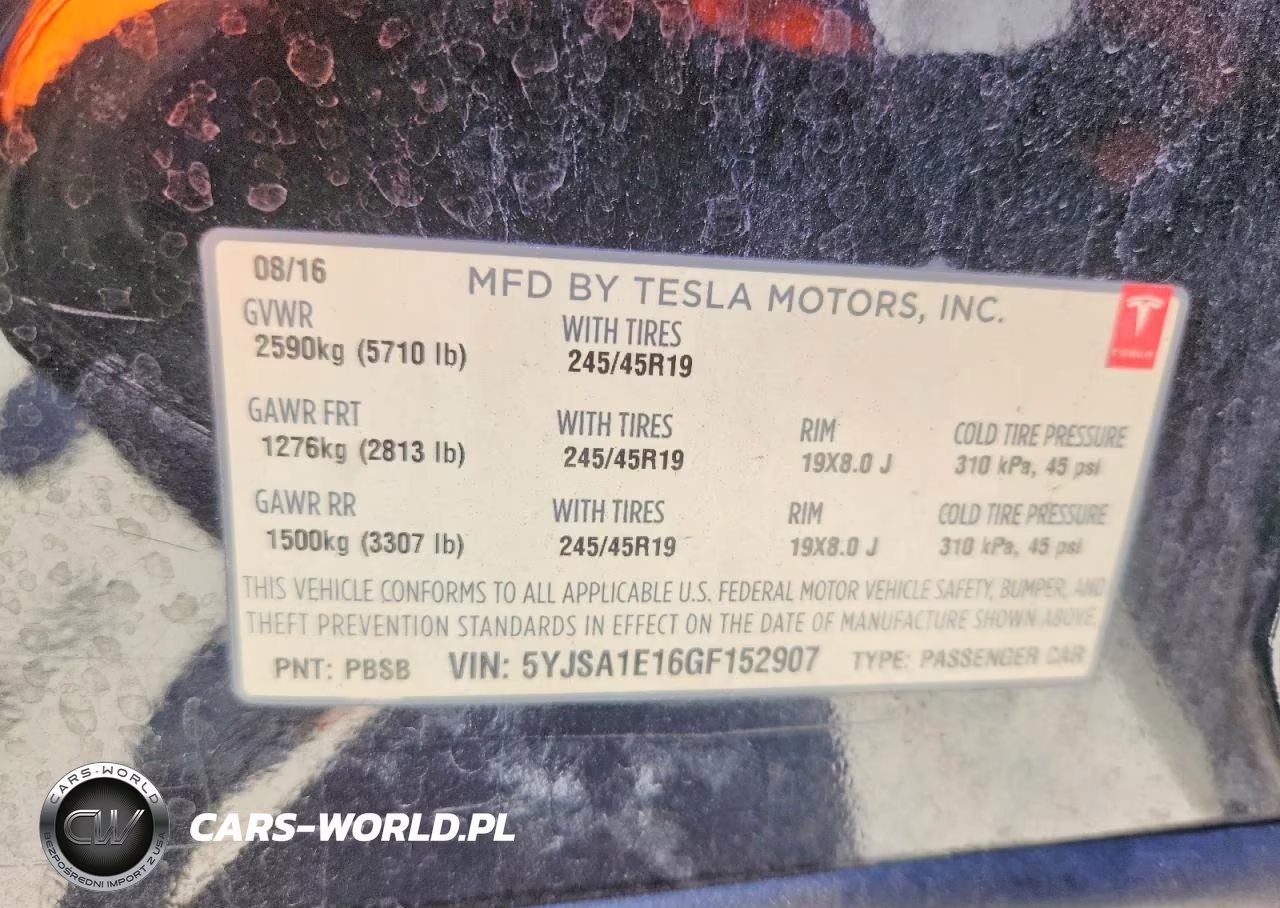 2016 Tesla Model S VIN:5YJSA1E16GF152907 - 12