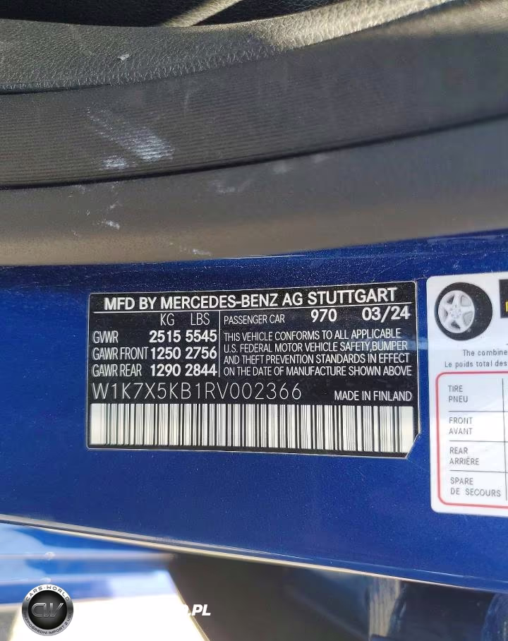 2024 Mercedes-Benz Amg Gt 43 VIN:W1K7X5KB1RV002366 - 12