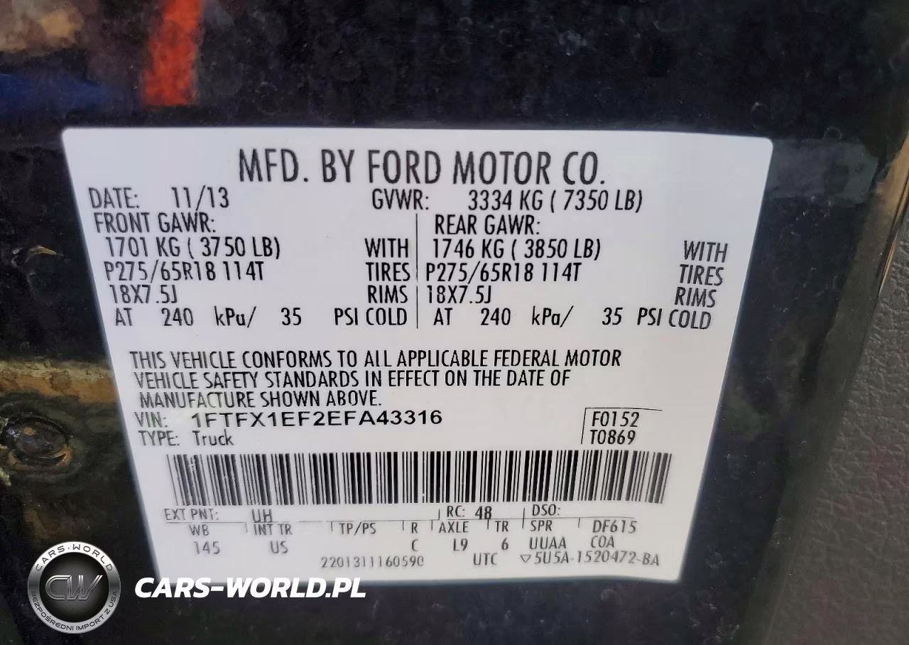 2014 Ford F150 Super Cab VIN:1FTFX1EF2EFA43316 - 13