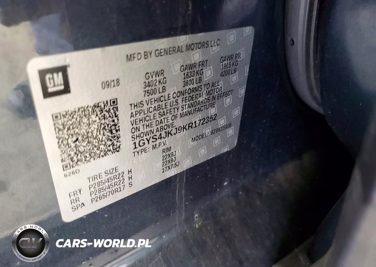 2019 Cadillac Escalade Esv Premium Luxury VIN:1GYS4JKJ9KR172352 - 13
