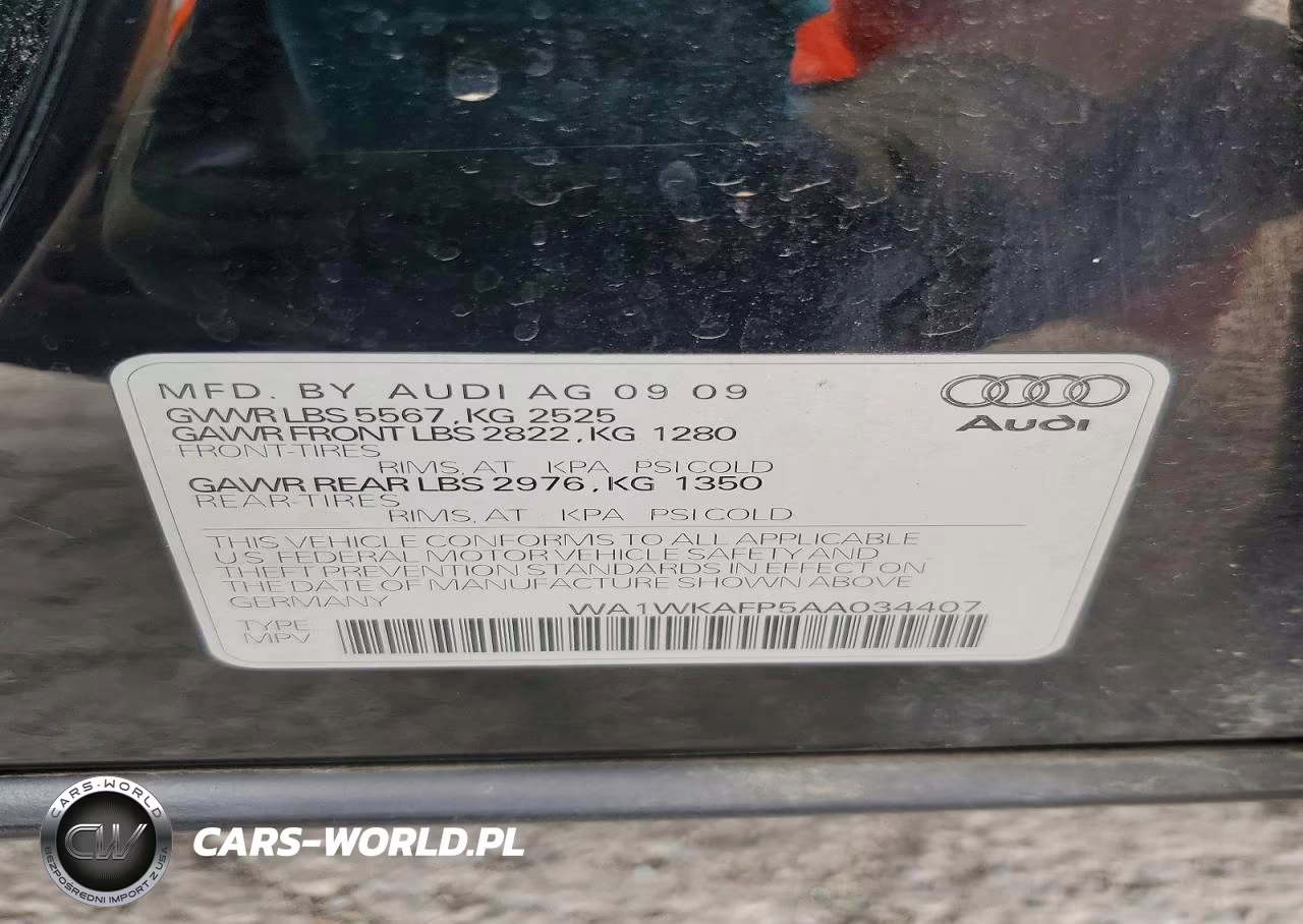 2010 Audi Q5 Prestige VIN:WA1WKAFP5AA034407 - 13