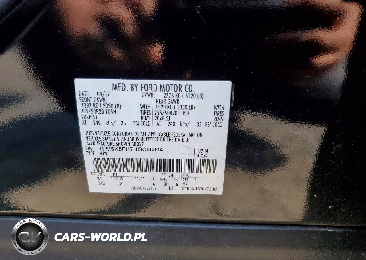 2017 Ford Explorer Limited VIN:1FM5K8FH7HGC66304 - 13