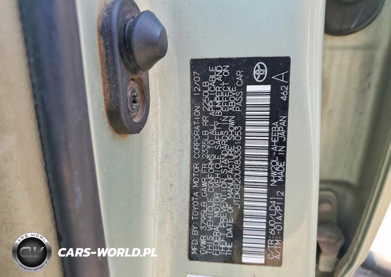 2008 Toyota Prius Touring VIN:JTDKB20UX83361053 - 12