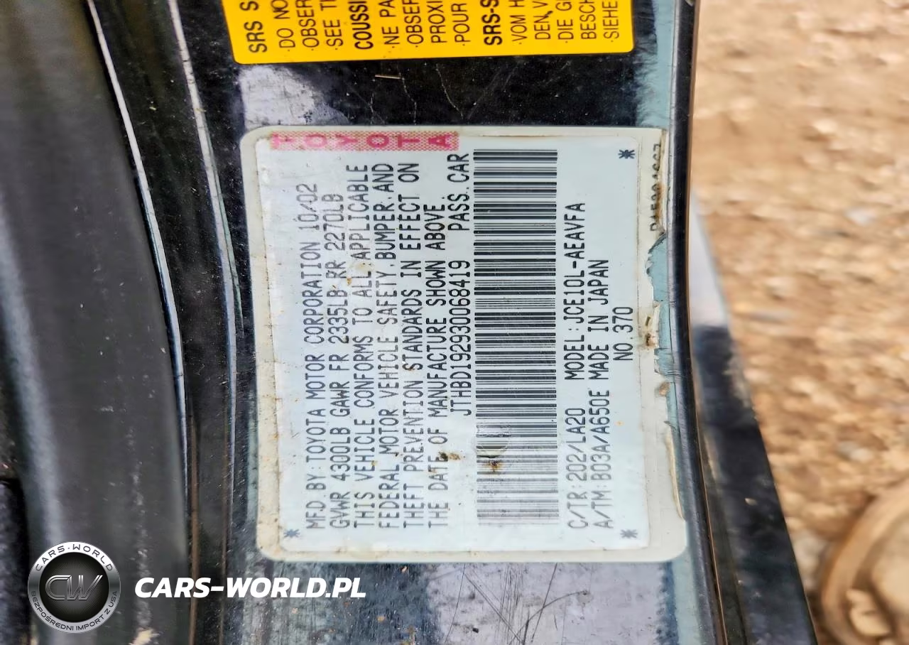2003 Lexus Is 300 Base VIN:JTHBD192930068419 - 12