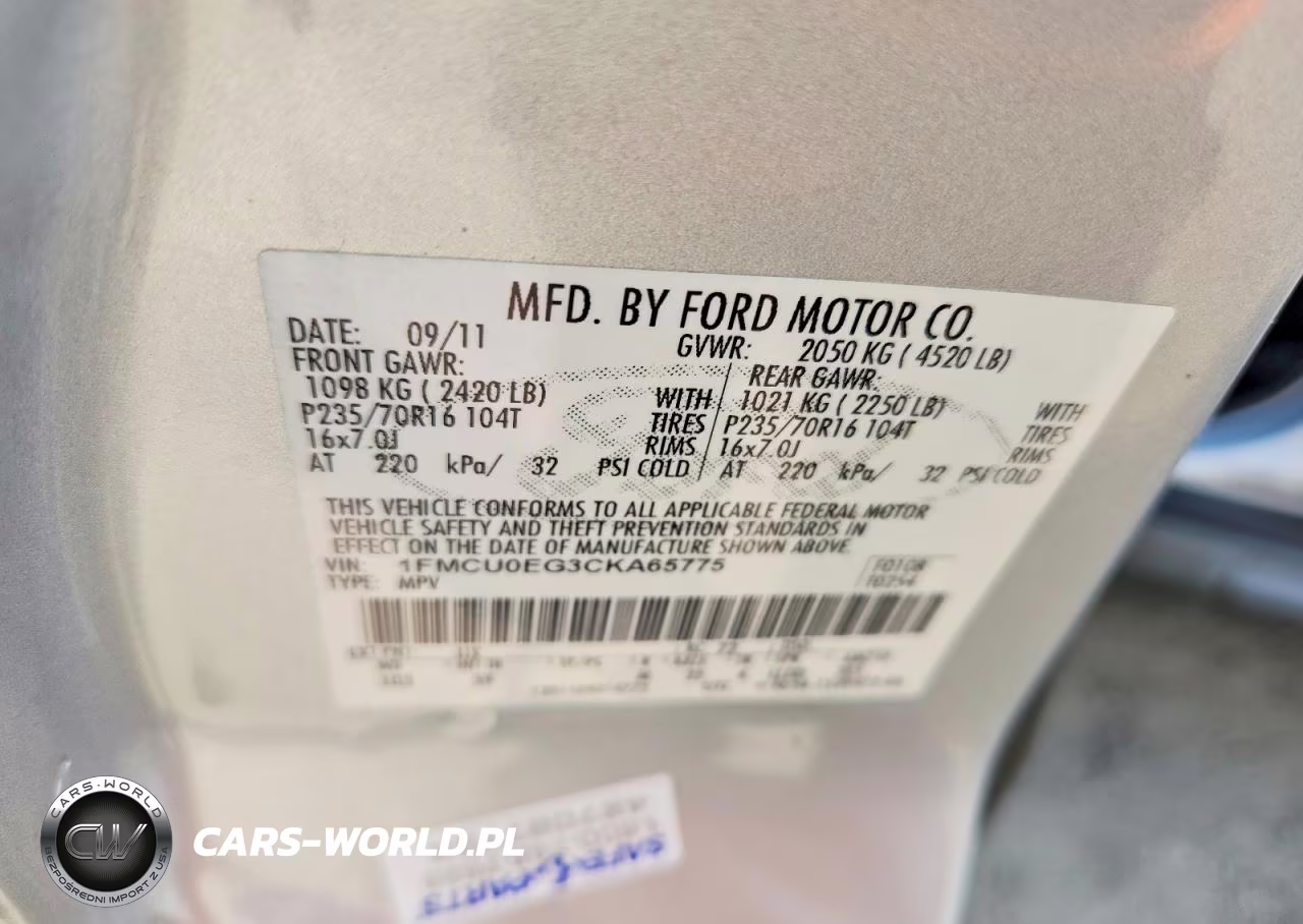 2012 Ford Escape Limited VIN:1FMCU0EG3CKA65775 - 14