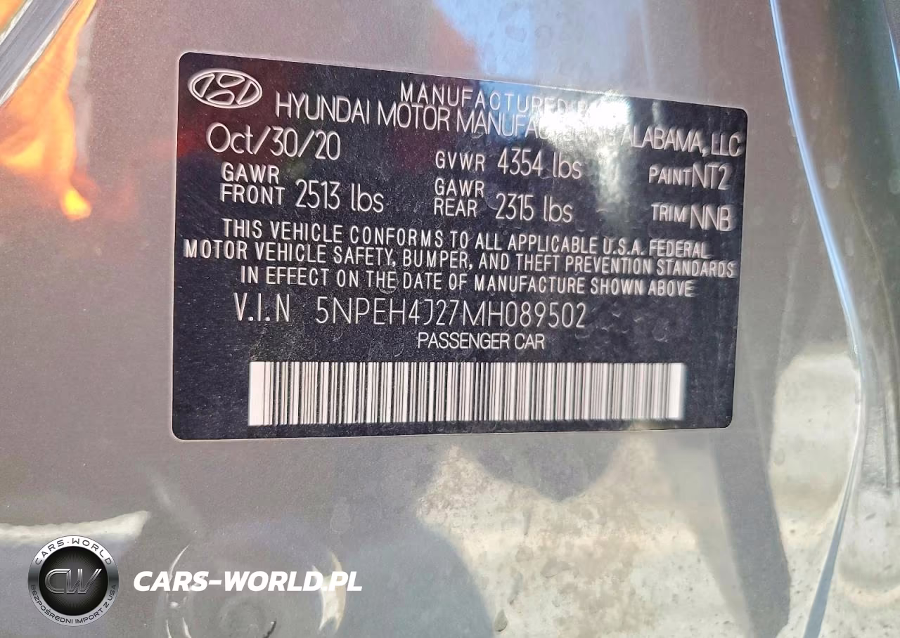 2021 Hyundai Sonata Limited VIN:5NPEH4J27MH089502 - 12
