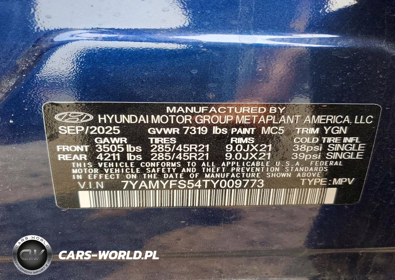 2026 Hyundai Ioniq 9 Calligraphy VIN:7YAMYFS54TY009773 - 13