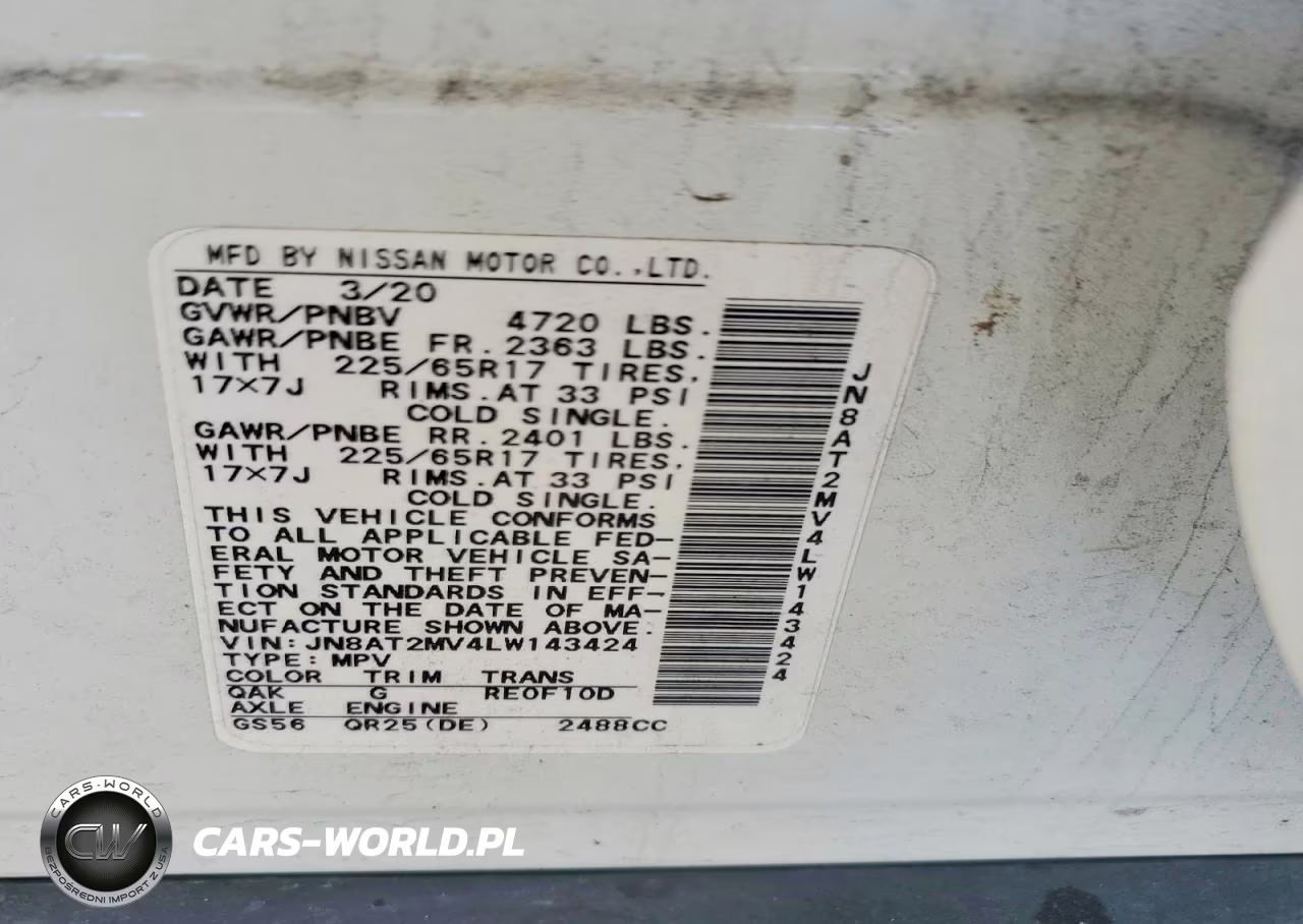 2020 Nissan Rogue Sv VIN:JN8AT2MV4LW143424 - 13