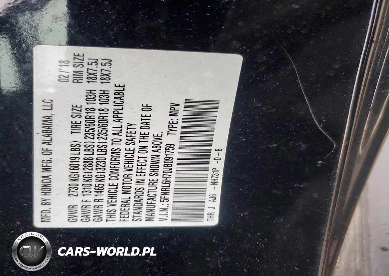 2018 Honda Odyssey Exl VIN:5FNRL6H70JB091759 - 14