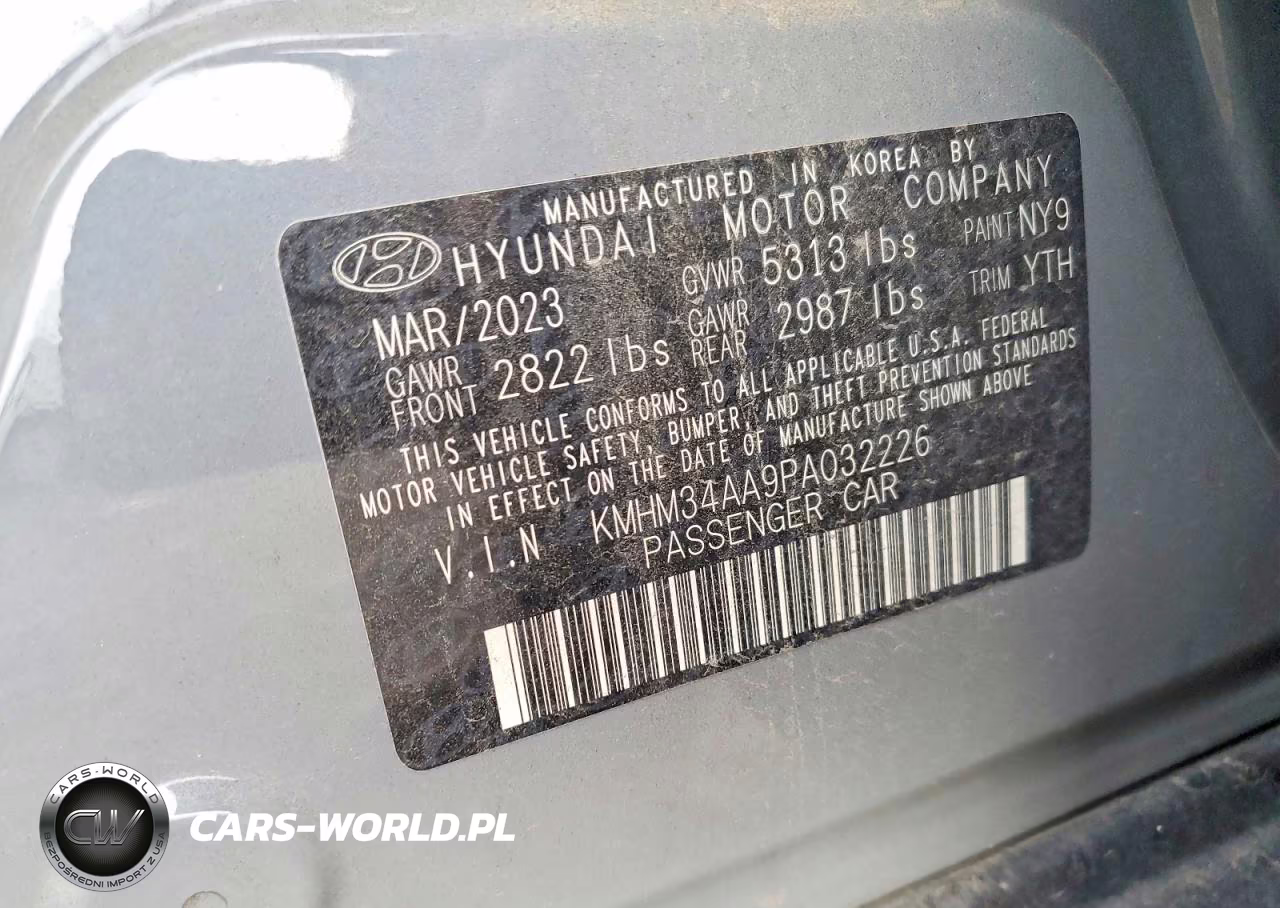 2023 Hyundai Ioniq 6 Sel VIN:KMHM34AA9PA032226 - 12