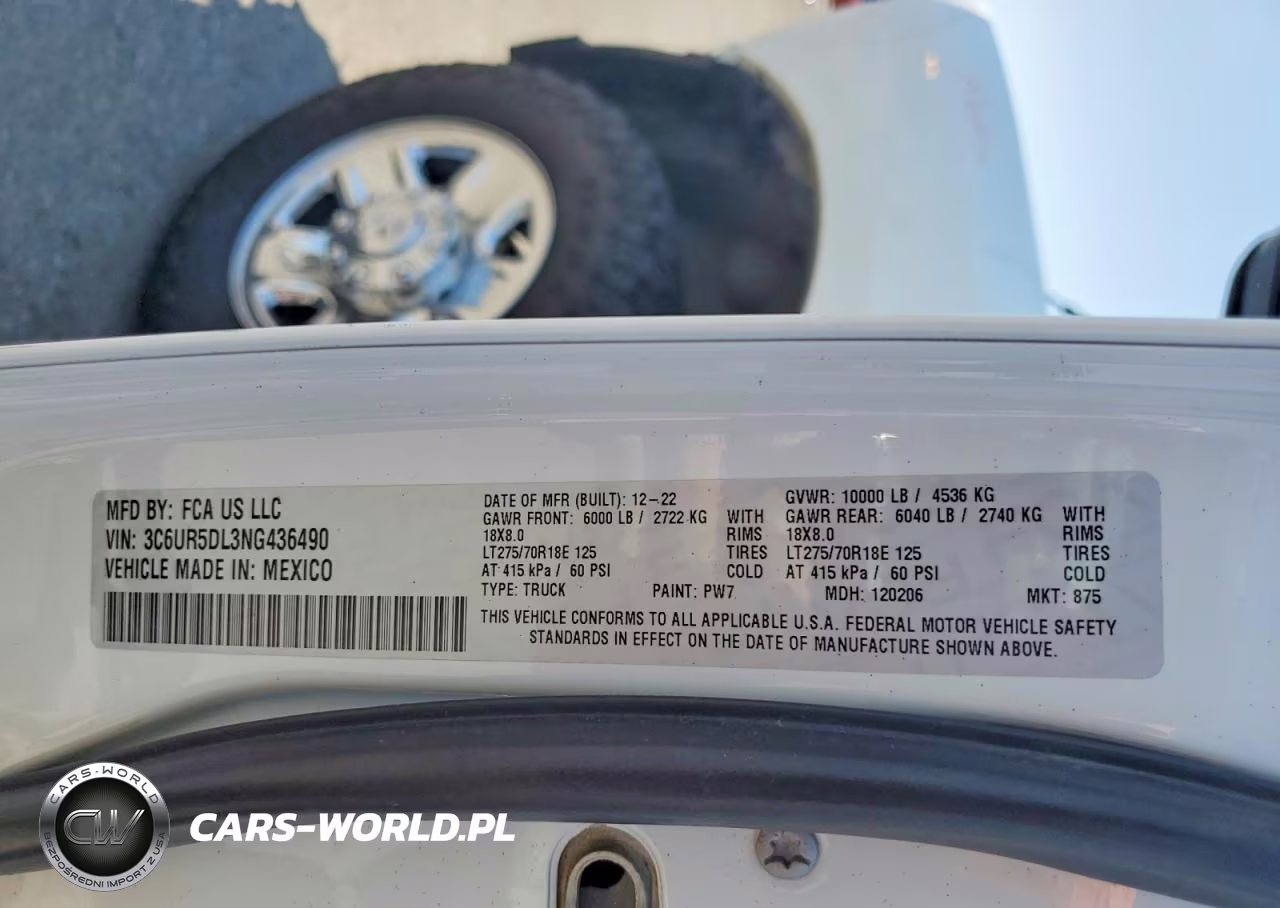 2022 Ram 2500 Big Horn-Lone Star VIN:3C6UR5DL3NG436490 - 13