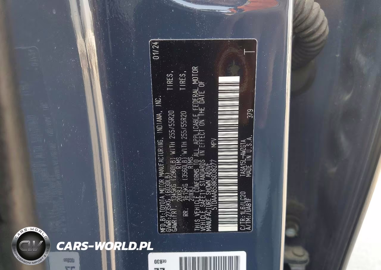 2024 Toyota Grand Highlander Limited VIN:5TDAAAB58RS038277 - 13