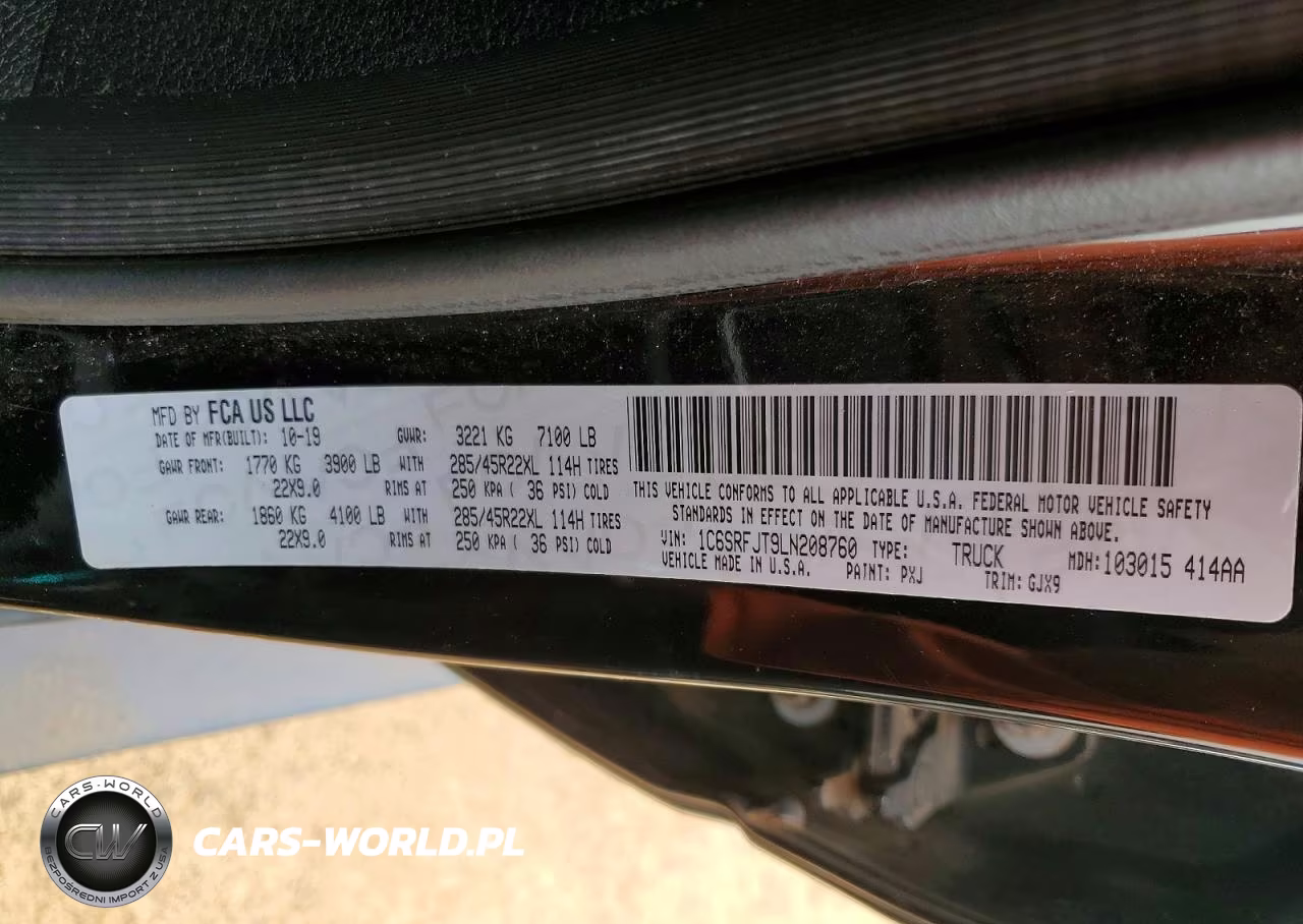 2020 Ram 1500 Laramie VIN:1C6SRFJT9LN208760 - 12
