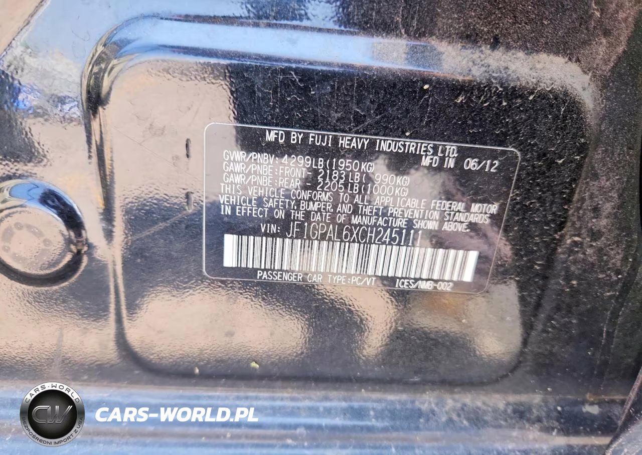 2012 Subaru Impreza Sport Premium VIN:JF1GPAL6XCH245111 - 12