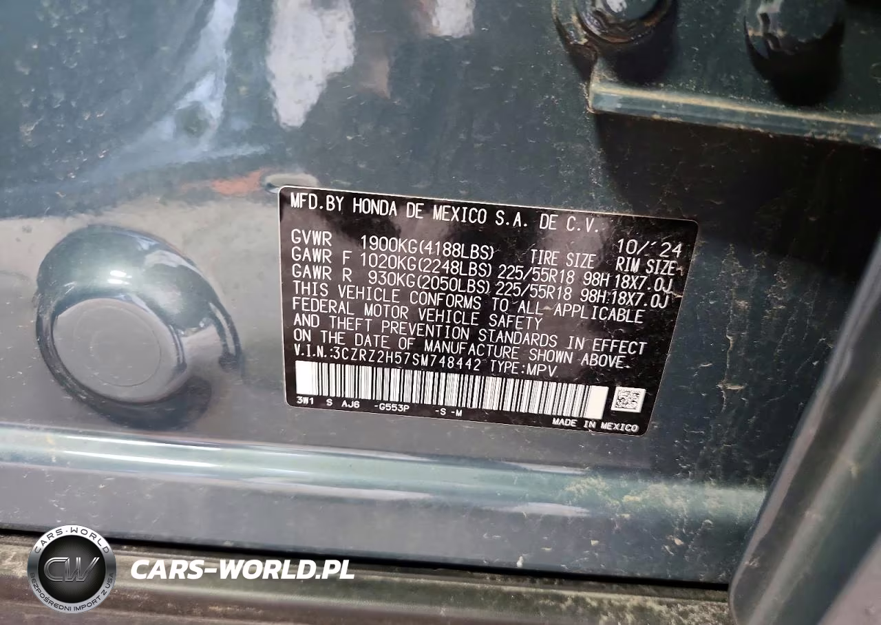 2025 Honda Hr-V Sport VIN:3CZRZ2H57SM748442 - 13