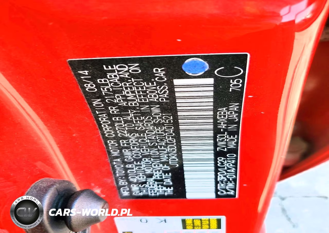 2015 TOYOTA PRIUS VIN:JTDKN3DU2F0401521 - 13