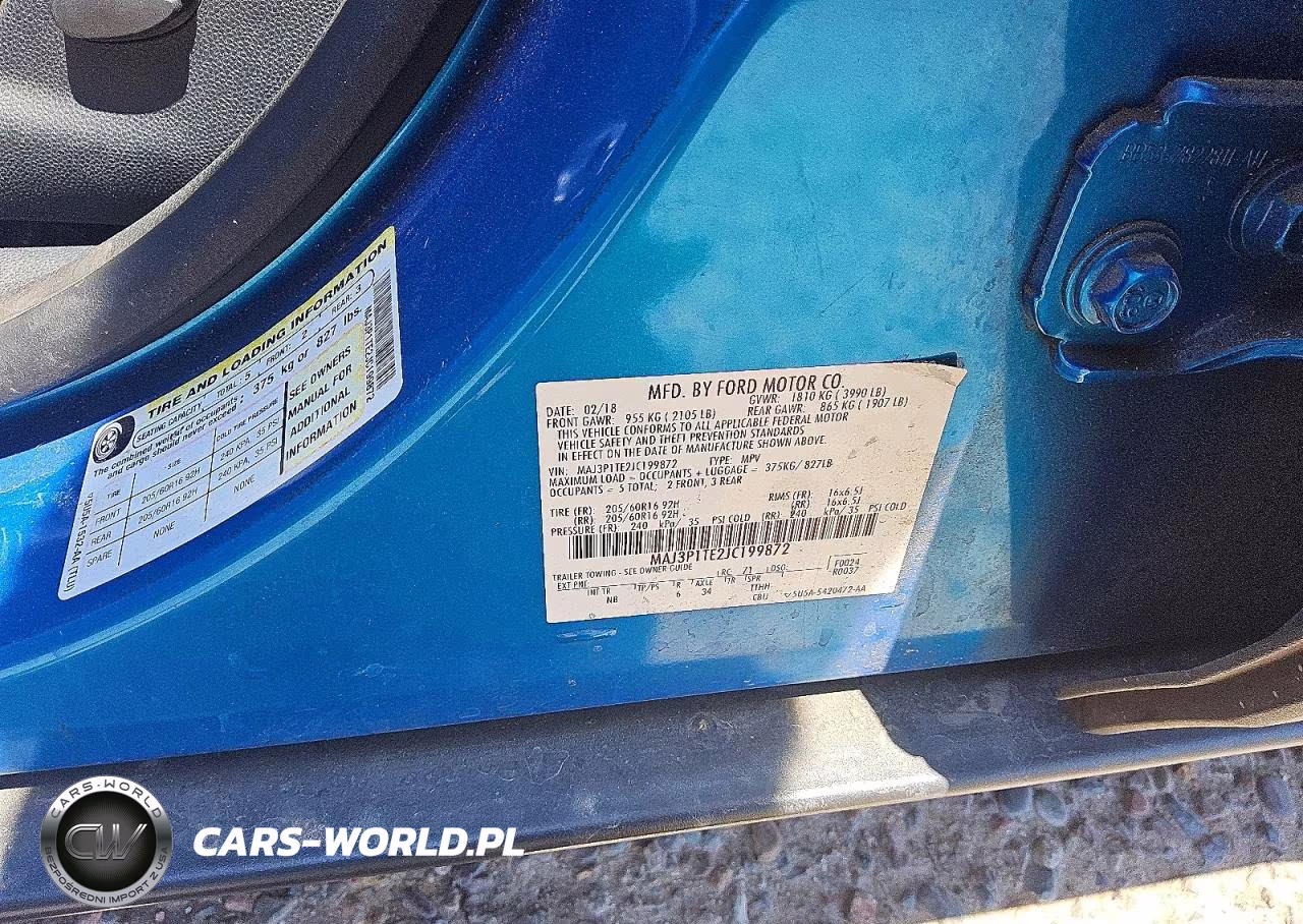 2018 Ford Ecosport Se VIN:MAJ3P1TE2JC199872 - 13