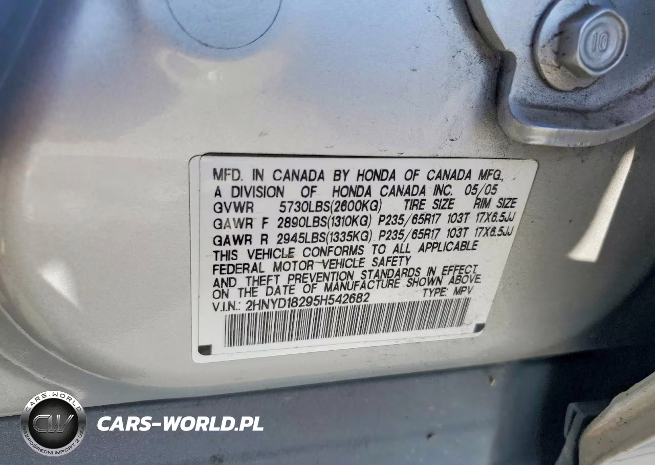 2005 Acura Mdx Automatic VIN:2HNYD18295H542682 - 12