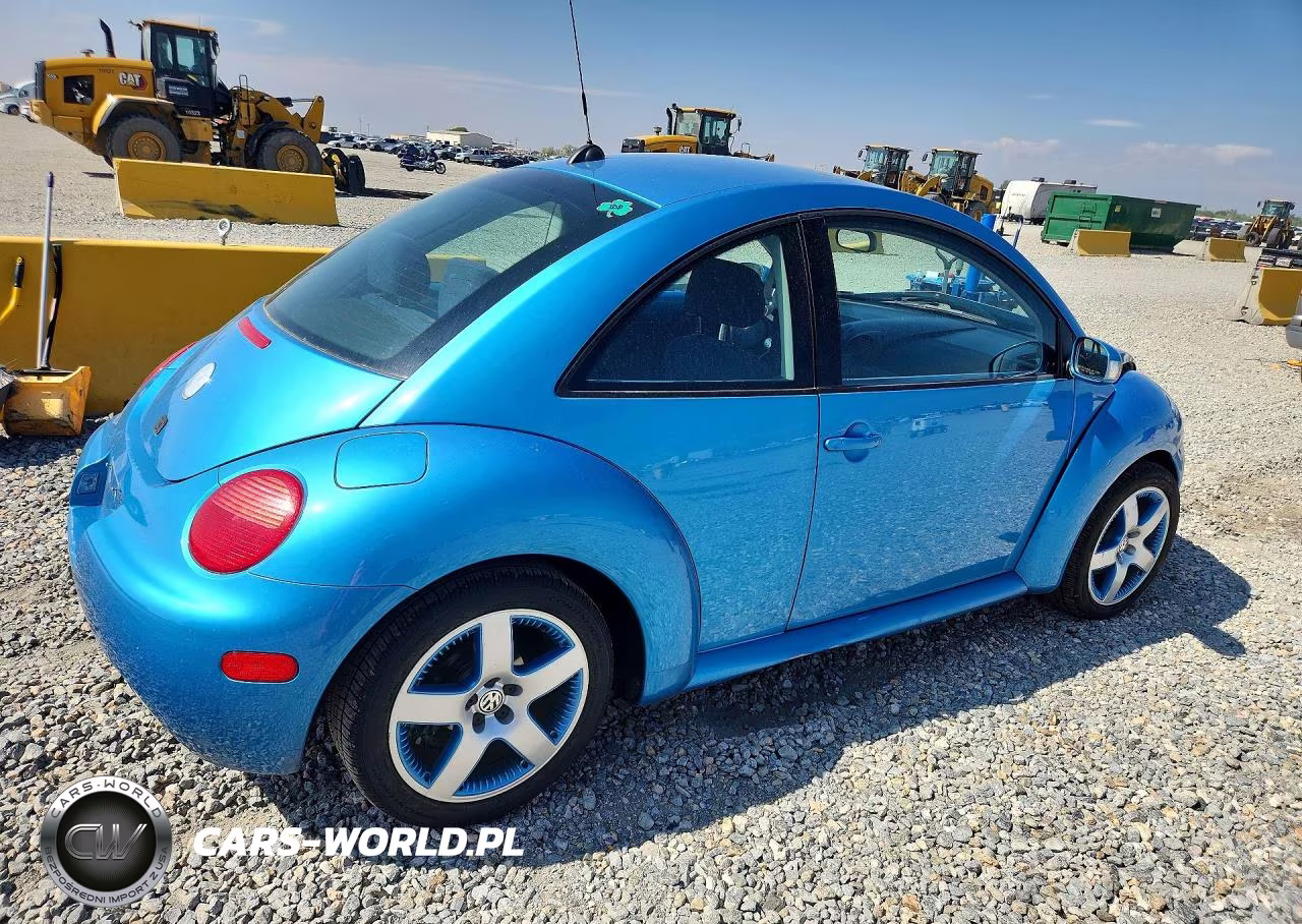 2004 Volkswagen New Beetle Satellite Blue Gls VIN:3VWGK31C94M422271 - 3