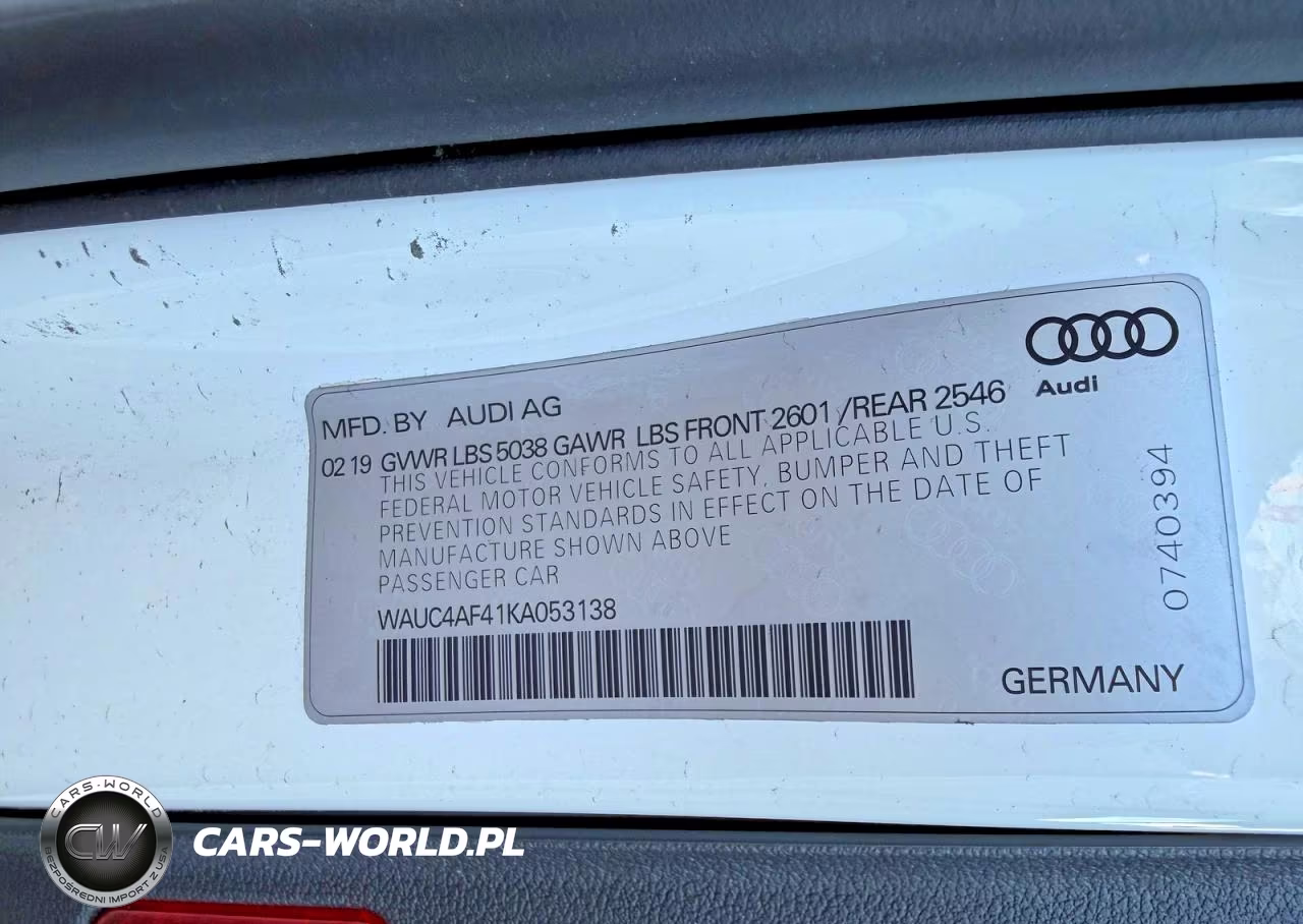 2019 Audi S4 Prestige VIN:WAUC4AF41KA053138 - 10