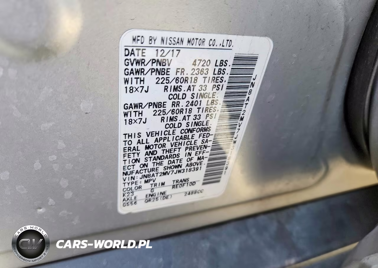 2018 Nissan Rogue Sl VIN:JN8AT2MV7JW318391 - 13