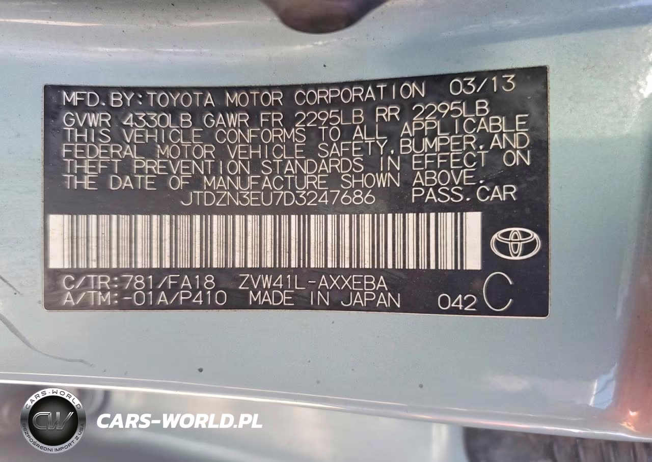 2013 Toyota Prius V Two VIN:JTDZN3EU7D3247686 - 12