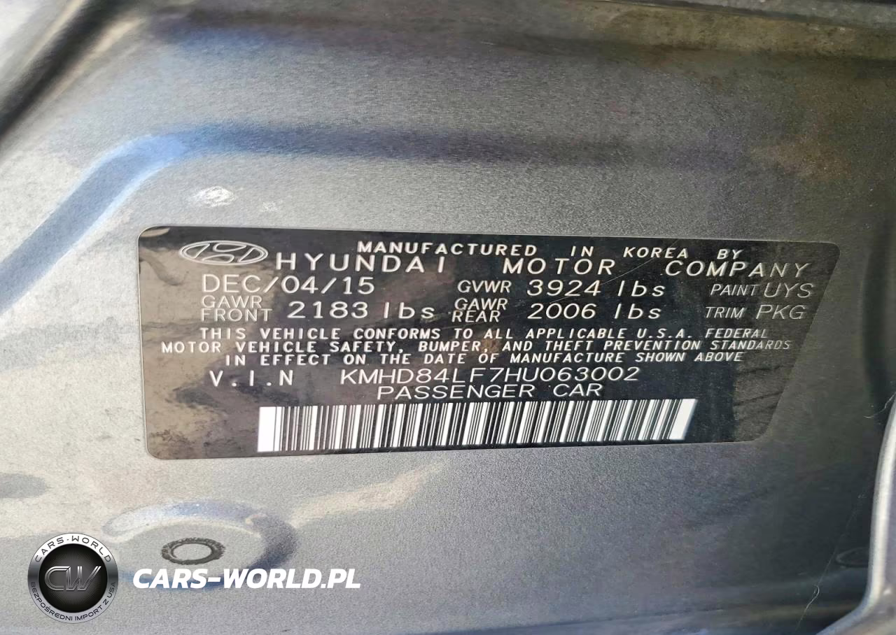 2017 Hyundai Elantra Se VIN:KMHD84LF7HU063002 - 12