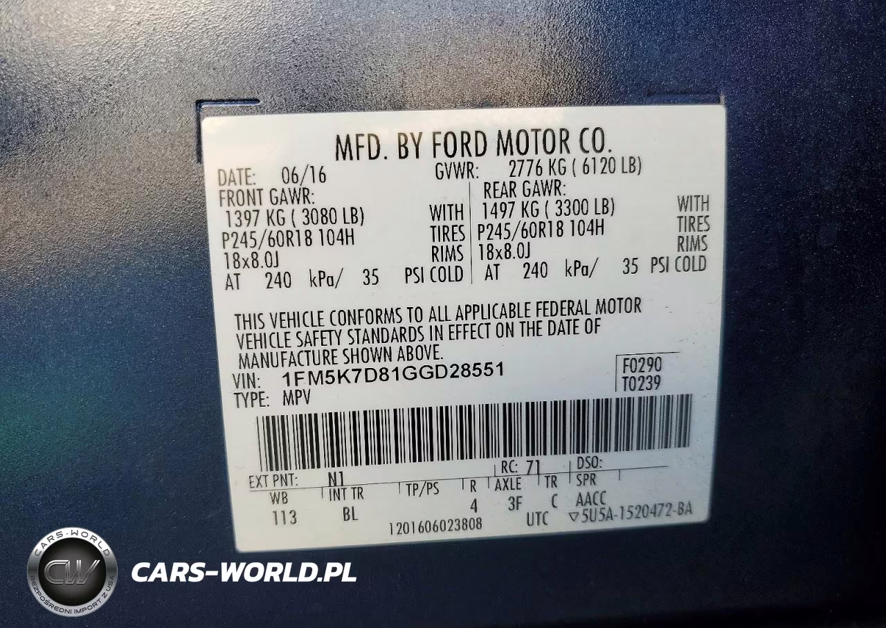 2016 Ford Explorer Xlt VIN:1FM5K7D81GGD28551 - 13