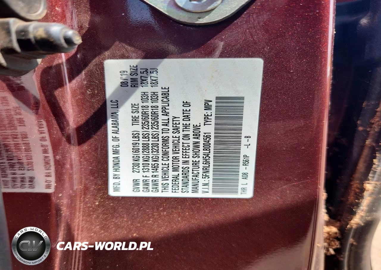 2020 Honda Odyssey VIN:5FNRL6H54LB004561 - 13