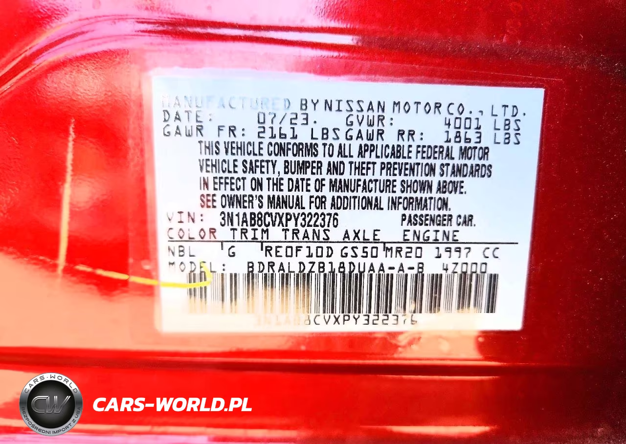 2023 Nissan Sentra Sv VIN:3N1AB8CVXPY322376 - 13