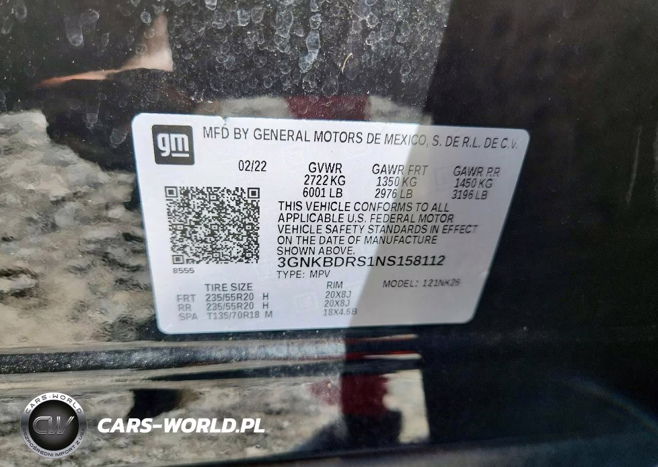 2022 Chevrolet Blazer 3Lt VIN:3GNKBDRS1NS158112 - 13