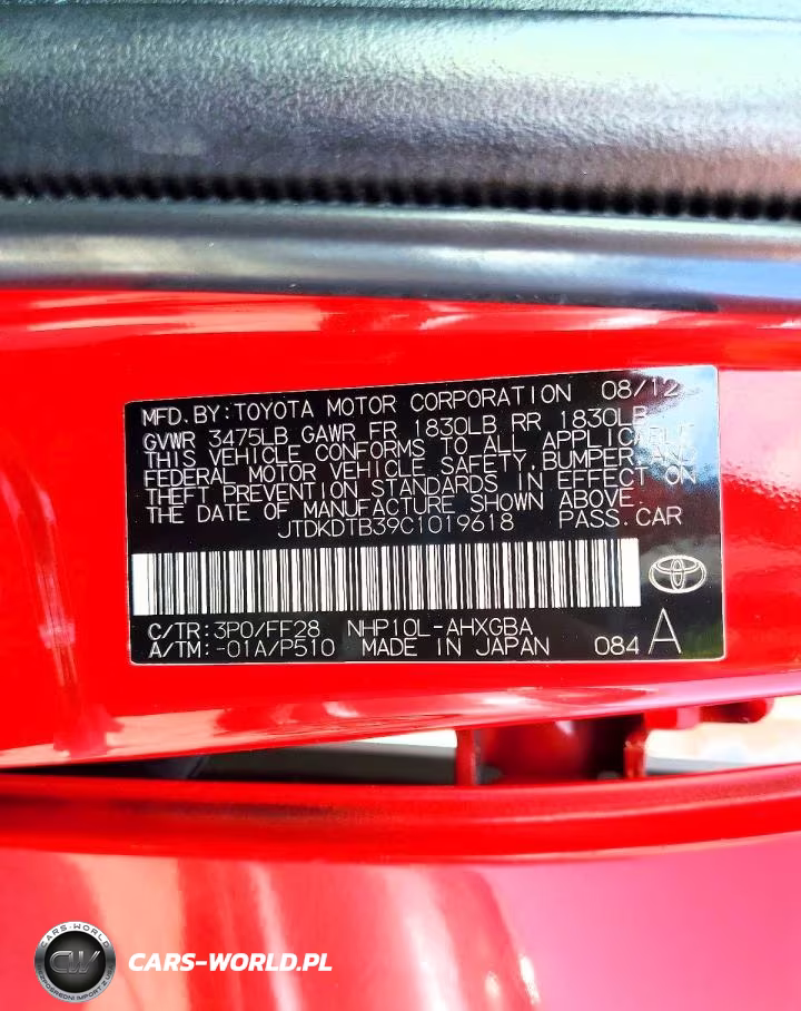 2012 Toyota Prius C Three VIN:JTDKDTB39C1019618 - 12