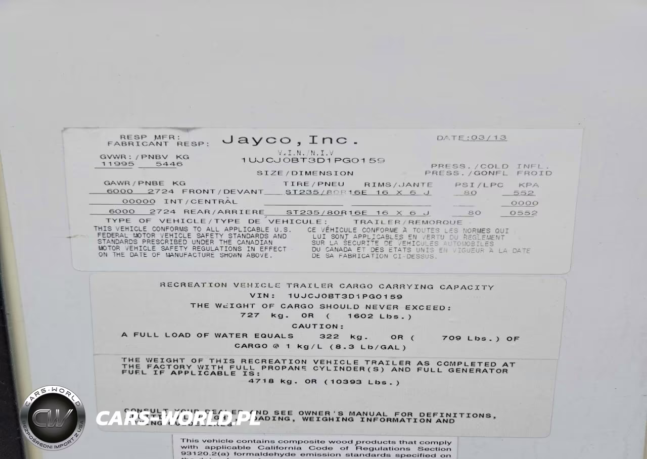 2013 Jayco Eagle VIN:1UJCJ0BT3D1PG0159 - 10