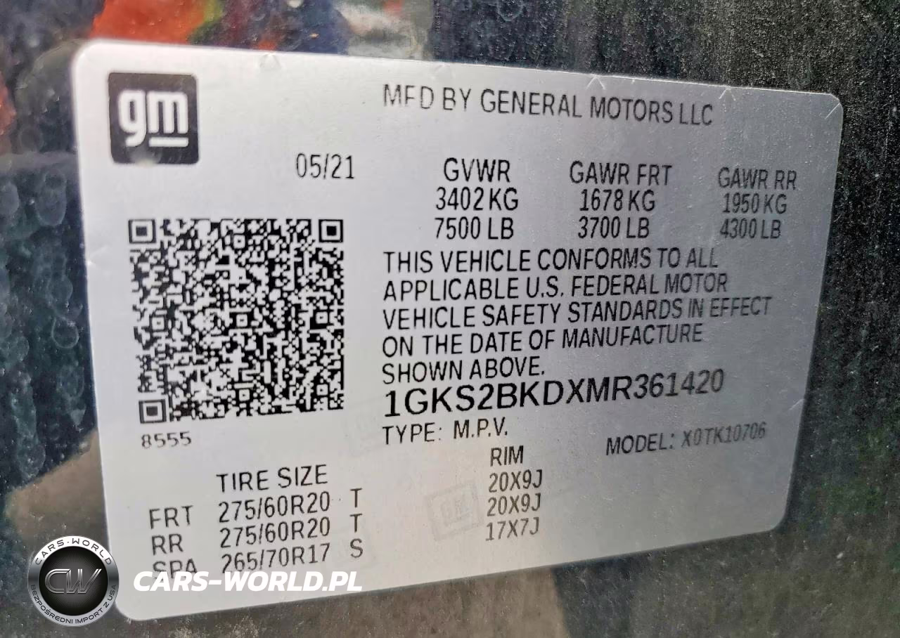 2021 GMC Yukon Slt VIN:1GKS2BKDXMR361420 - 14