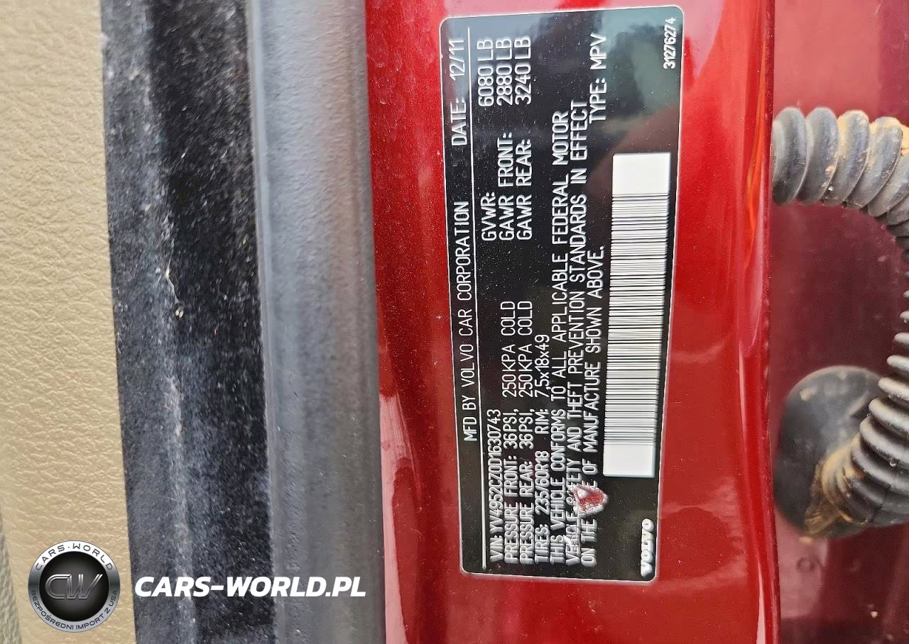 2013 Volv Xc90 VIN:YV4952CZ0D1630743 - 13