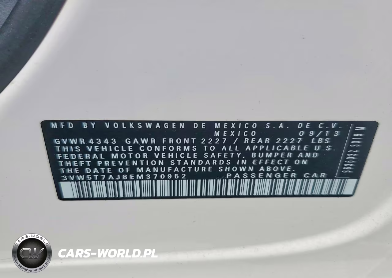 2014 Volkswagen Jetta Gli VIN:3VW5T7AJ8EM370952 - 12