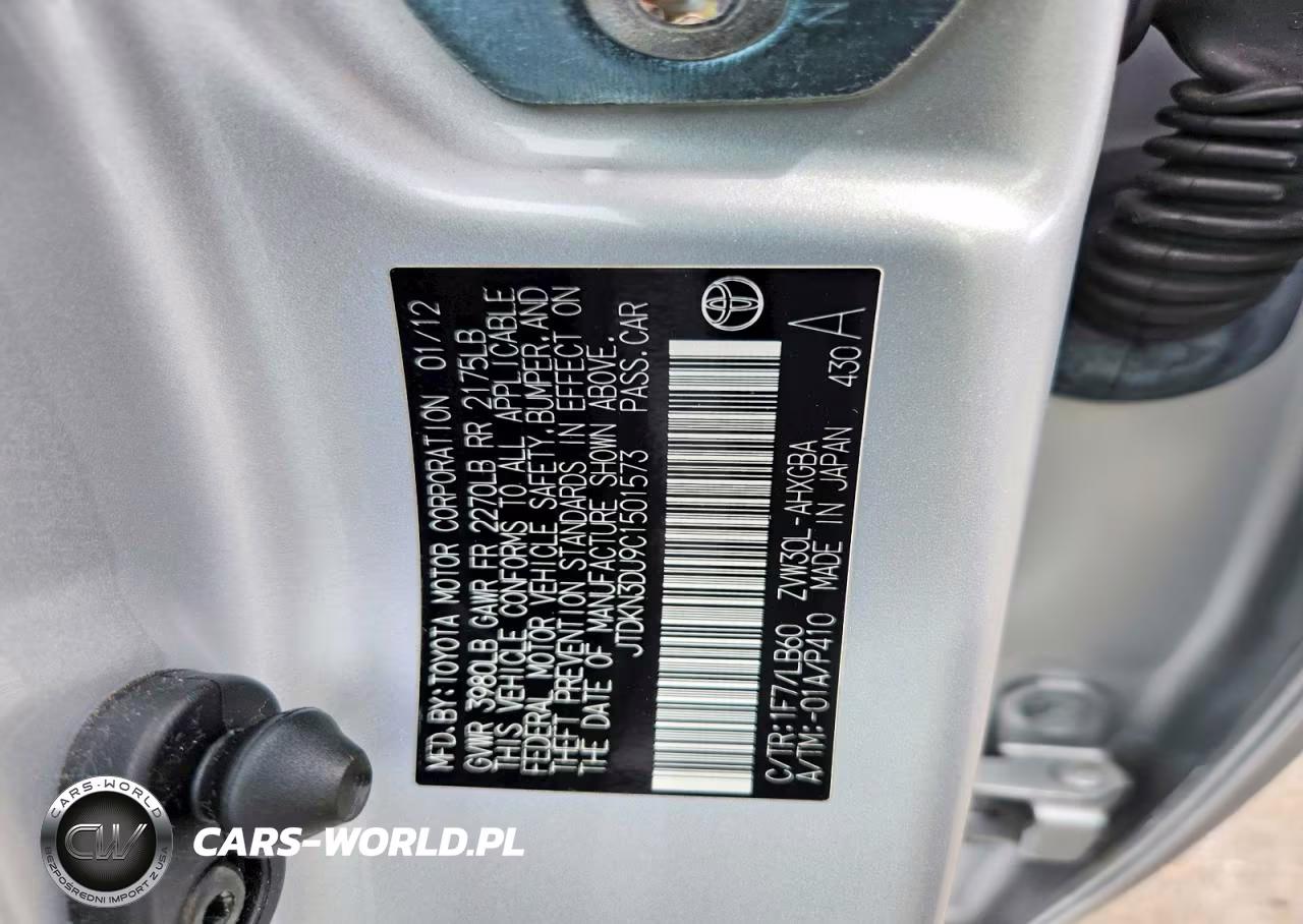 2012 Toyota Prius One VIN:JTDKN3DU9C1501573 - 13