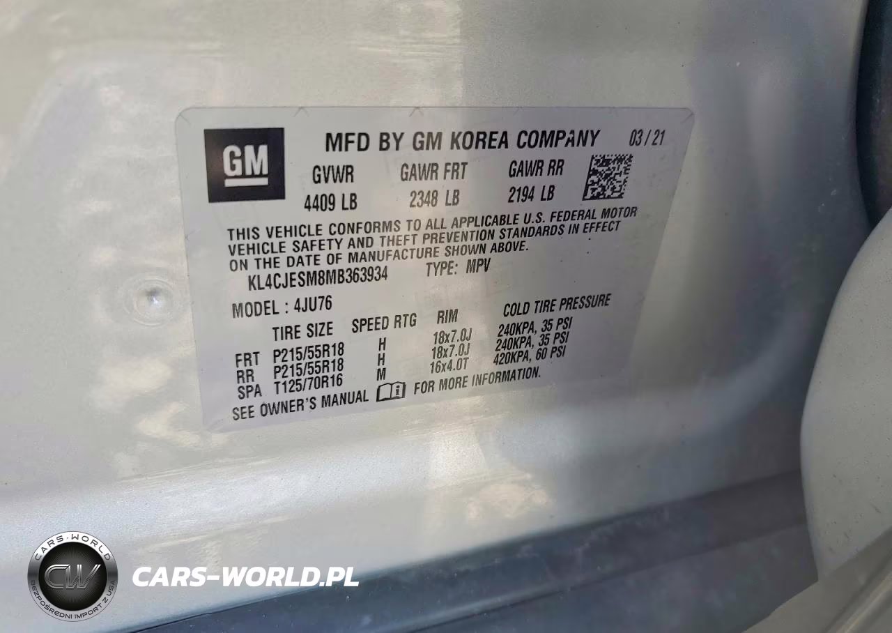 2021 Buick Encore Preferred VIN:KL4CJESM8MB363934 - 13