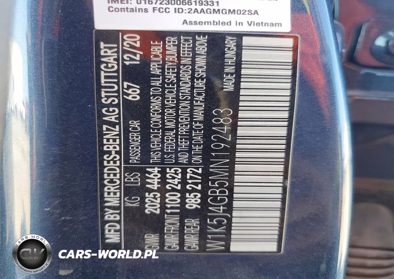 2021 Mercedes-Benz Cla 250 VIN:W1K5J4GB5MN192483 - 12