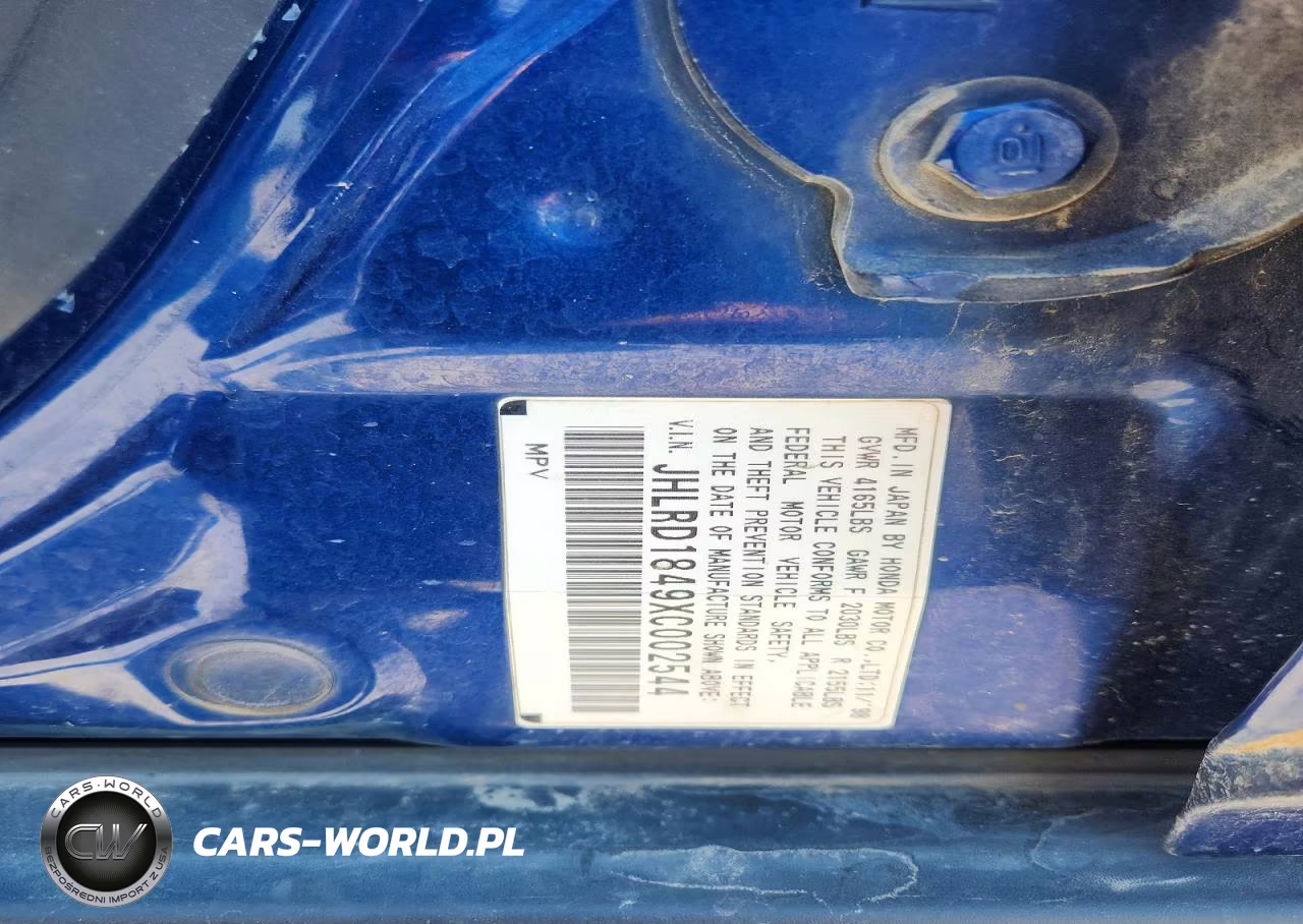 1999 Honda Cr-V Lx VIN:JHLRD1849XC002544 - 12