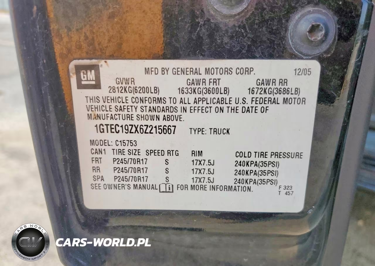 2006 GMC New Sierra C1500 VIN:1GTEC19ZX6Z215667 - 12