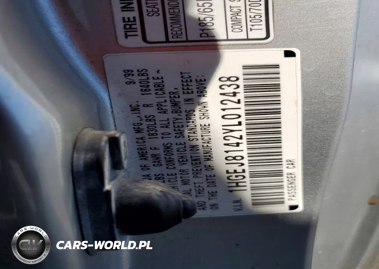 2000 Honda Civic Ex VIN:1HGEJ8142YL012438 - 12