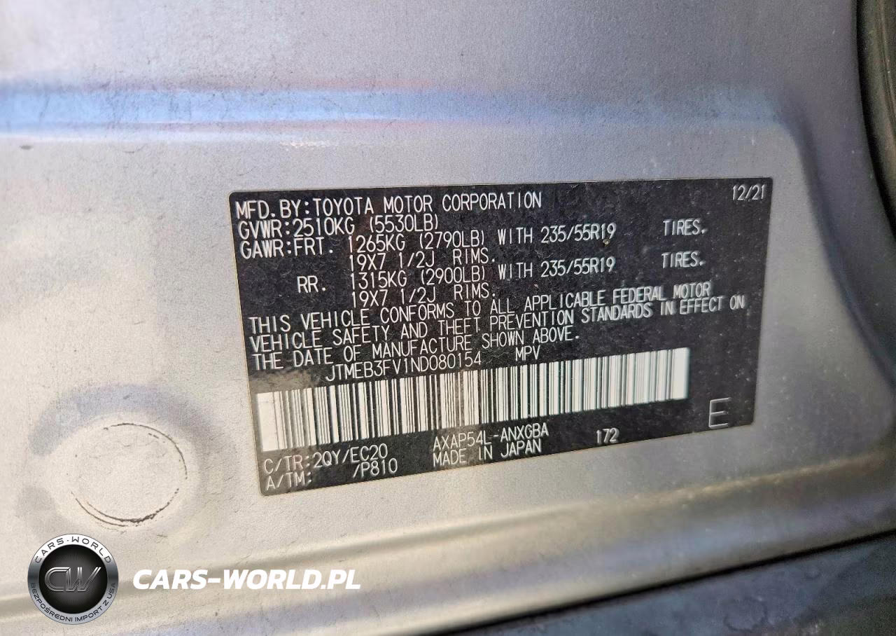 2022 Toyota Rav4 Prime Xse VIN:JTMEB3FV1ND080154 - 13
