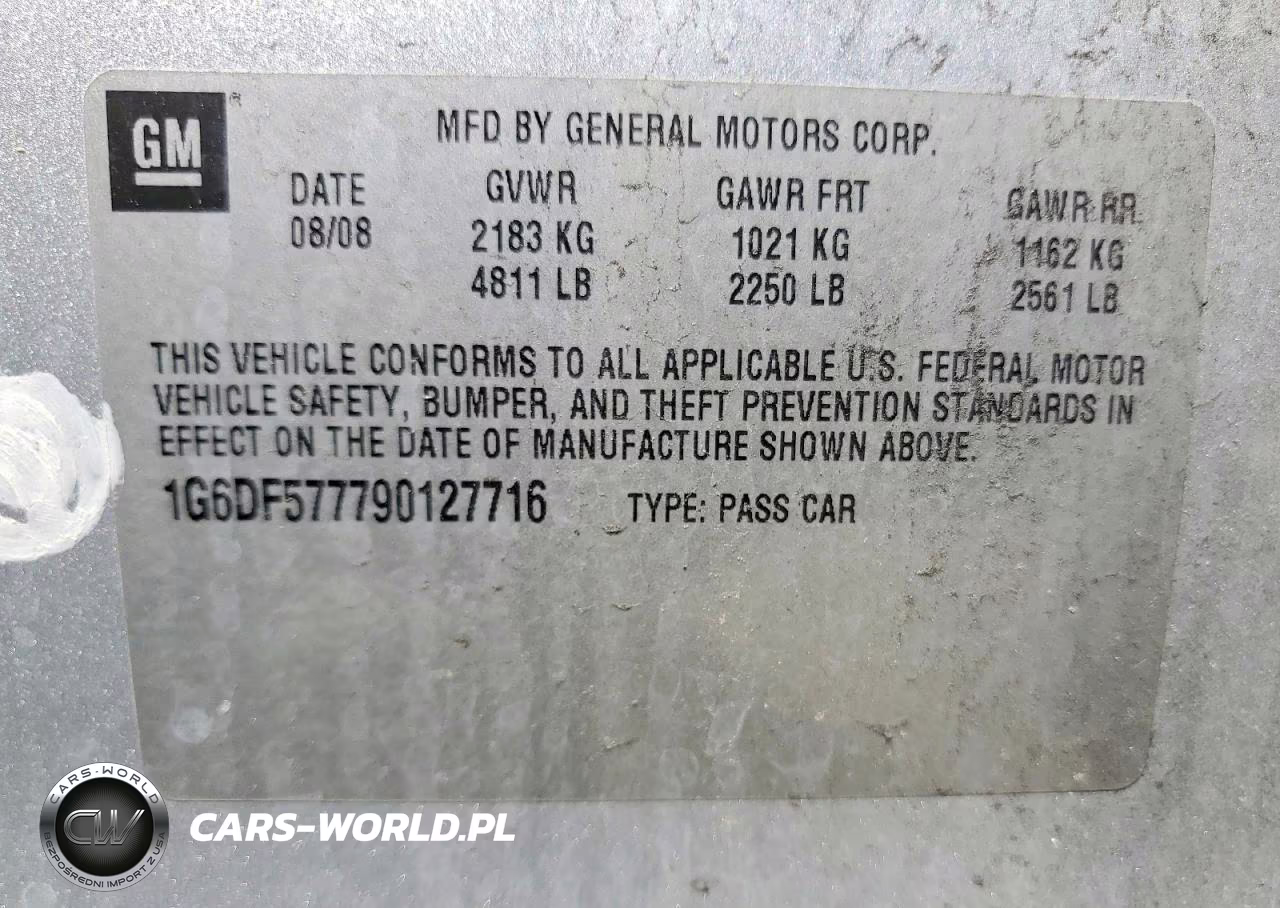 2009 Cadillac Cts VIN:1G6DF577790127716 - 12