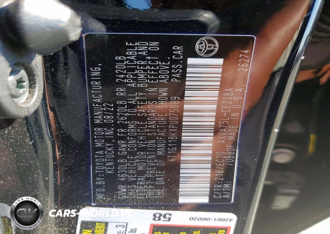 2023 Toyota Camry Se Nightshade VIN:4T1G11BKXPU075089 - 12