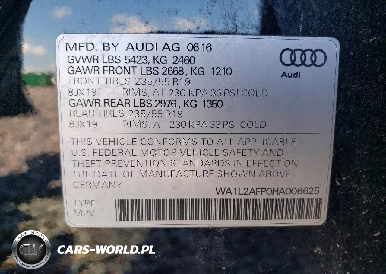 2017 Audi Q5 Premium Plus VIN:WA1L2AFP0HA006625 - 12